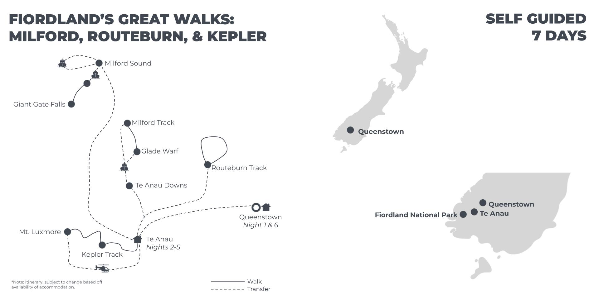 Fiordland’s Great Walks Milford, Routeburn & Kepler - 7 Days - map.png